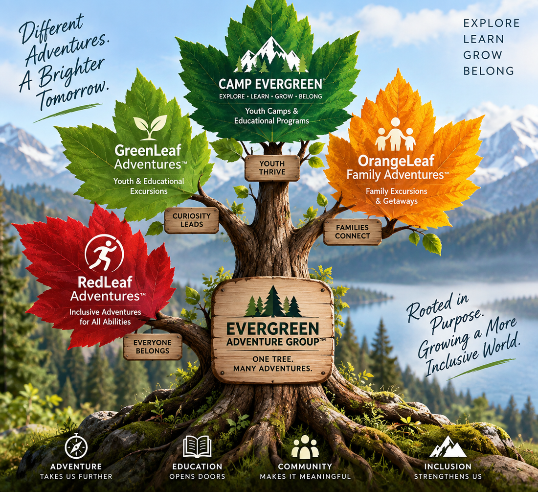 Meet the Leaves: How Camp Evergreen Connects to the Evergreen Adventure Group™